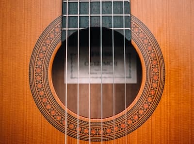 A guitar sound hole